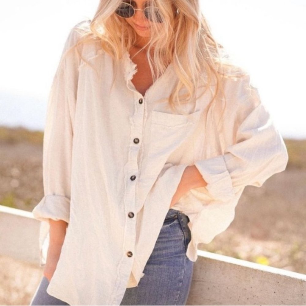 CJLA Cream Alice Button Up